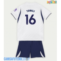 Camisa de time de futebol Tottenham Hotspur Sandro Tonali #16 Replicas 1º Equipamento Infantil 2026-27 Manga Curta (+ Calças curtas)